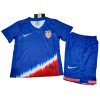 Baby Fußballbekleidung Vereinigte Staaten Auswärtstrikot Copa America 2024 Kurzarm (+ kurze hosen)